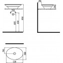 Раковина Bien Dune 71LG053B1