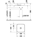 Раковина Duravit Cape Cod 2340430000 43 см