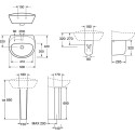 Раковина Gustavsberg Estetic 410350R1 50 см