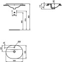 Раковина Ideal Standard Connect E503901 55 см