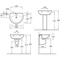 Раковина Jacob Delafon Patio E4159NG 60 см