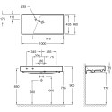 Раковина Jacob Delafon Rythmik EXN112-Z 100 см