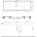 Раковина Kerasan Cento 3535 140 см