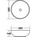 Раковина Melana MLN-T4003-B1+B6 сине-желтая