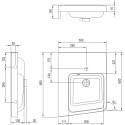 Раковина Ravak BeHappy II 50х66 L