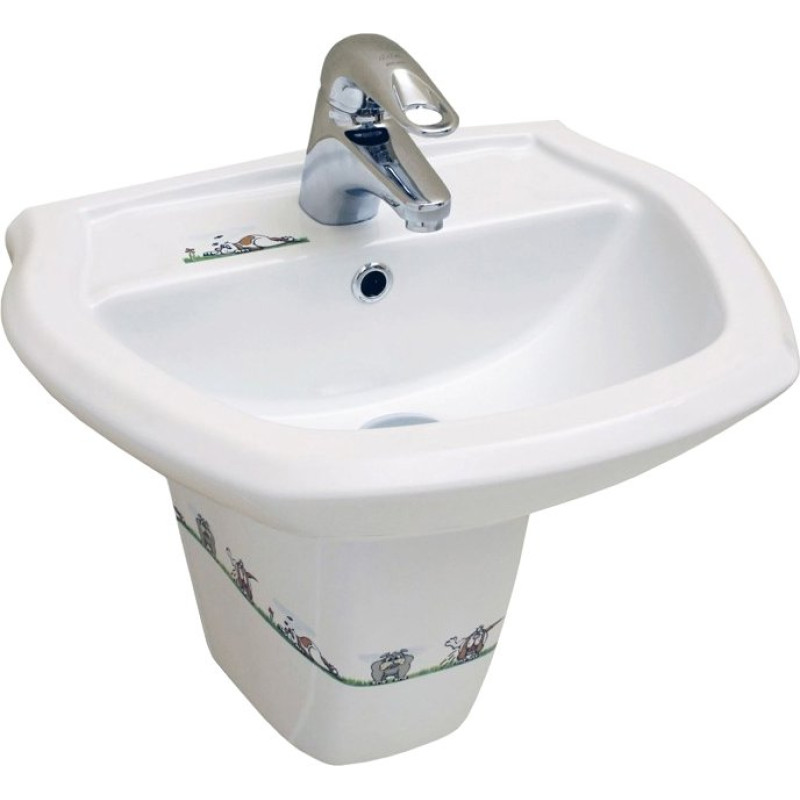Раковина Serel For children 8701DOGR с полупьедесталом