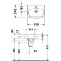 Рукомойник Duravit D-Code 07054500002