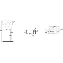 Рукомойник Galassia Plus Design 6030M 40x20