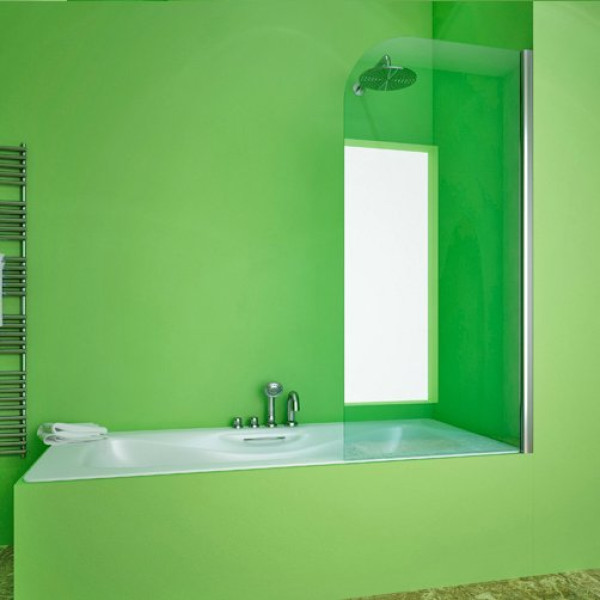 Шторка на ванну GuteWetter Lux Pearl GV-601A правая 60 см стекло бесцветное, профиль хром
