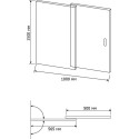 Шторка на ванну RGW Screens SC-40 1000x1500