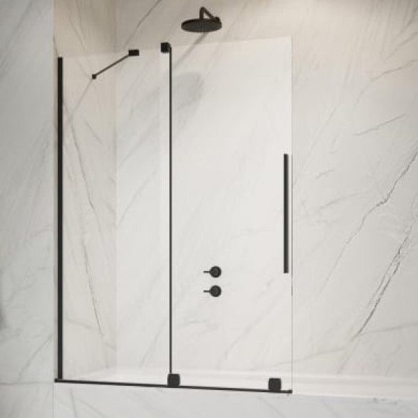 Шторка на ванну Radaway Furo Black PND II 120 L