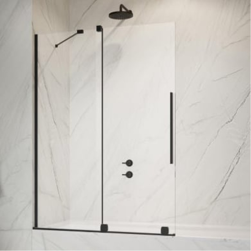 Шторка на ванну Radaway Furo Black PND II 120 L