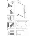 Шторка на ванну Radaway Furo PND II 120 L