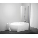 Шторка на ванну Ravak Rosa CVSK1 140/150 R Transparent, профиль блестящий