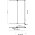 Шторка на ванну Wasserkraft Main 41S02-100 RM