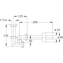 Сифон для биде Bonomini Bazooka 2314CP32B0WZ