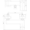 Смеситель Aquanet Cubic SD90447 для душа
