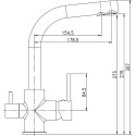 Смеситель Aquanet Kitchen AF778-44С для кухонной мойки