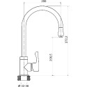 Смеситель Argo Teta 35-03L для кухонной мойки