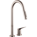 Смеситель Axor Citterio M 34822800 для кухонной мойки, сталь