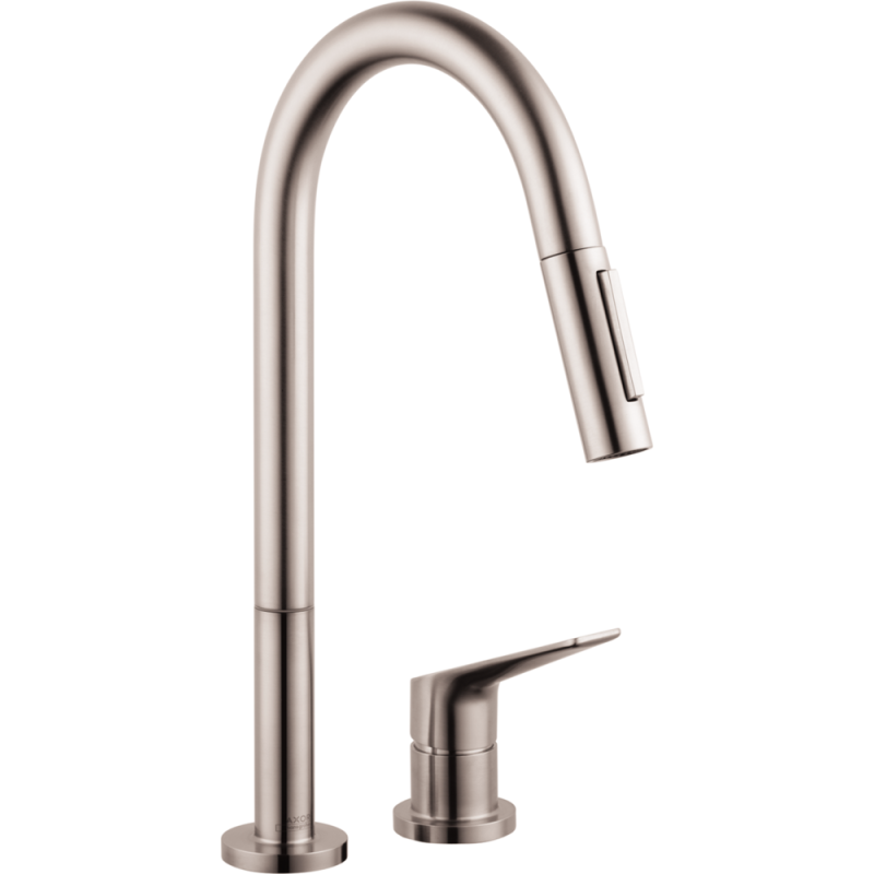 Смеситель Axor Citterio M 34822800 для кухонной мойки, сталь