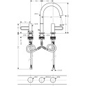 Смеситель Axor Uno для раковины, с подводкой