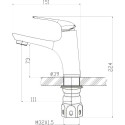 Смеситель BelBagno Gamma GAM-LVM-25-IN для раковины