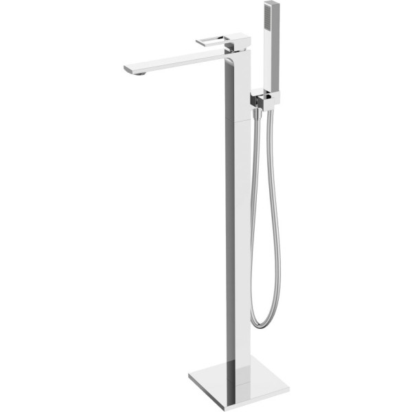 Смеситель BelBagno Luce LUC-FMT-CRM напольный, для ванны с душем, С ВНУТРЕННЕЙ ЧАСТЬЮ