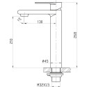 Смеситель BelBagno Nova NOV LMC IN для раковины
