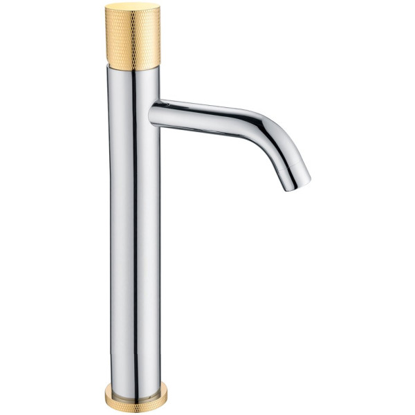 Смеситель Boheme Stick 122-CRG.2 для раковины, chrome touch gold