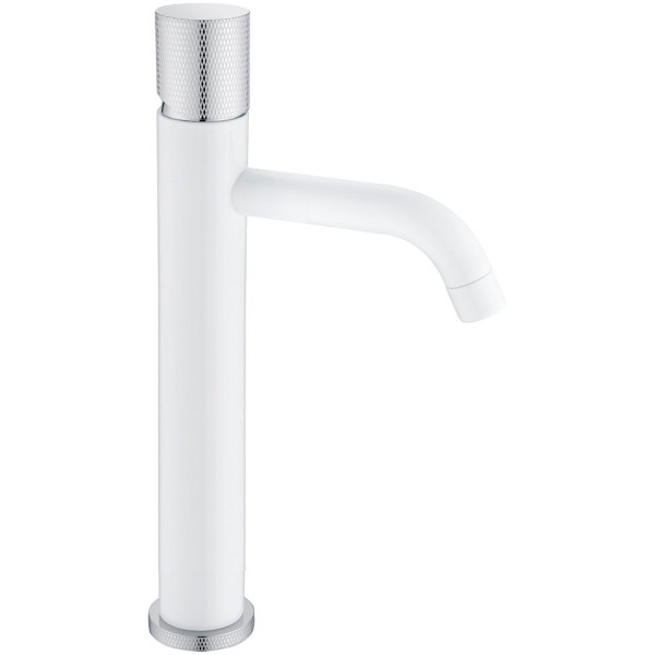 Смеситель Boheme Stick 122-WCR.2 для раковины, white touch chrome