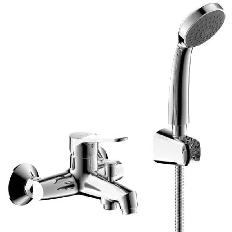 Смеситель Bravat Emeralda TF6135147CP-B-RUS для ванны с душем, с лейкой