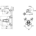 Смеситель Bravat Loop F6124182CP-01 для ванны с душем