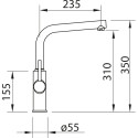 Смеситель Clever Metall Free 61102 для кухонной мойки с выходом для питьевой воды
