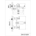 Смеситель D&K Documenta Hessen DA1213201 для ванны с душем