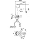 Смеситель D&K Paulinus Rhein DA1352201 для биде