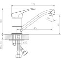 Смеситель Decoroom SO21 SO21012 для раковины