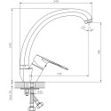 Смеситель Decoroom SO23 SO23021 для кухонной мойки