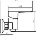 Смеситель Dorff Prime new D4010200 для душа