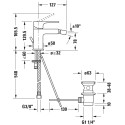 Смеситель Duravit B.1 B12400001010 для биде, хром