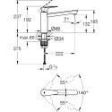 Смеситель Grohe BauCurve 31715000 для кухонной мойки
