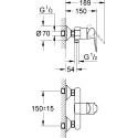 Смеситель Grohe BauEdge 23333000 для душа