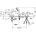 Смеситель Grohe BauEdge 2511700A на борт ванны, хром