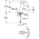 Смеситель Grohe Concetto 23451001 для раковины