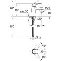Смеситель Grohe Eurodisc Cosmopolitan 3246920E для раковины