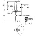 Смеситель Grohe Lineare New 23106DC1 для раковины