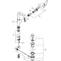 Смеситель Grohe Lineare New 23296DC1 для раковины