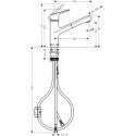 Смеситель Hansgrohe Focus M43 71842000 для кухонной мойки, хром