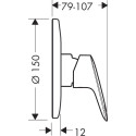 Смеситель Hansgrohe Logis 71666000 С ВНУТРЕННЕЙ ЧАСТЬЮ, для душа