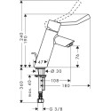 Смеситель Hansgrohe Talis 32035000 для раковины